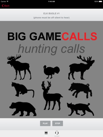 Big Game Hunting Calls SAMPLER - The Ultimate Hunting Calls App For Whitetail Deer, Elk, Moose, Turkey, Bear, Mountain Lions, Bobcats & Wild Boar screenshot 4