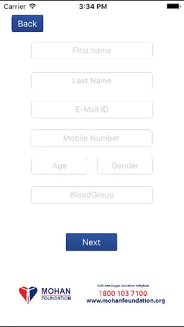 Game screenshot E-Donor Card App from Mohan Foundation apk