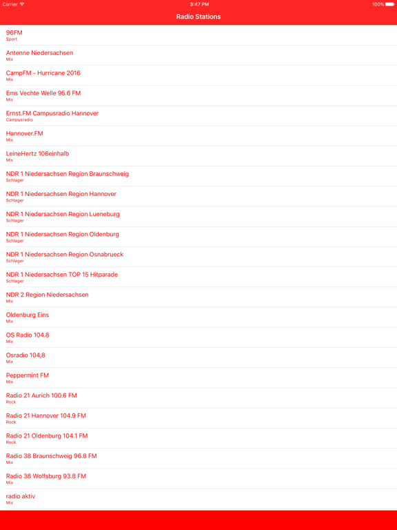 Screenshot #4 pour Radio Niedersachsen FM - Live online Musik Stream von deutschen Radiosender hören