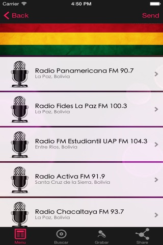 Estaciones de Radios FM y AM De Bolivia screenshot 2