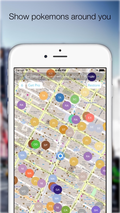 Screenshot #2 pour Realtime Map For Pokemon Go