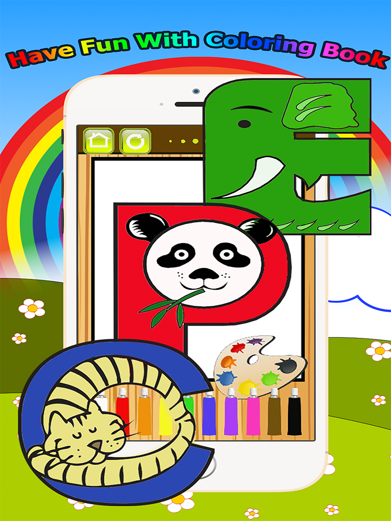 Animals Alphabet Coloring Book Grade 1-6: ABC coloring pages learning games free for kids and toddlers screenshot 6