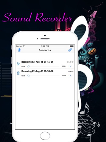 Screenshot #5 pour sound recorder lite