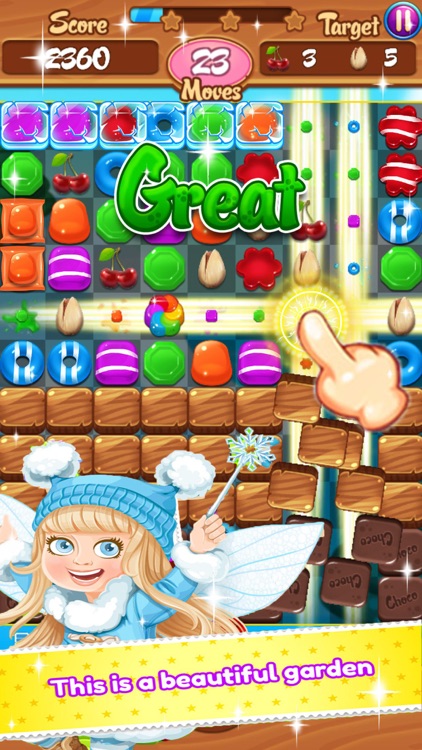 Sweet Candy Garden mania:Match 3 Free Game For Fun