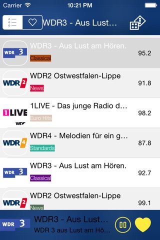 Radio - Der Radioplayer - Die App, die den Zugriff auf das gesamte Radio FREI! - Deutsche Radios screenshot 2