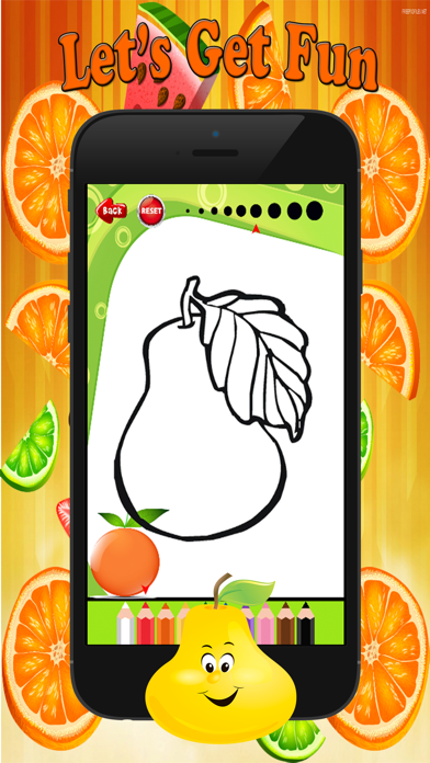 Fruit Vegetable Paint and Coloring Book: Learning Skill The Best of Fun Games Free For Kids app screenshot 3