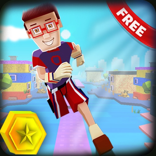 Pixel Run Blocky 3D. Endless Running on Block War Roads Challenge icon