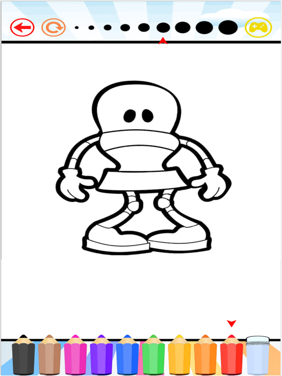 Robot Coloring Book For Kids iPad screenshot