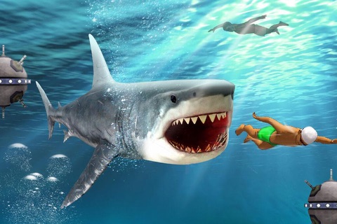 Shark Attack Revenge on Innocent Fisherman Boats Free Fishing Games screenshot 4