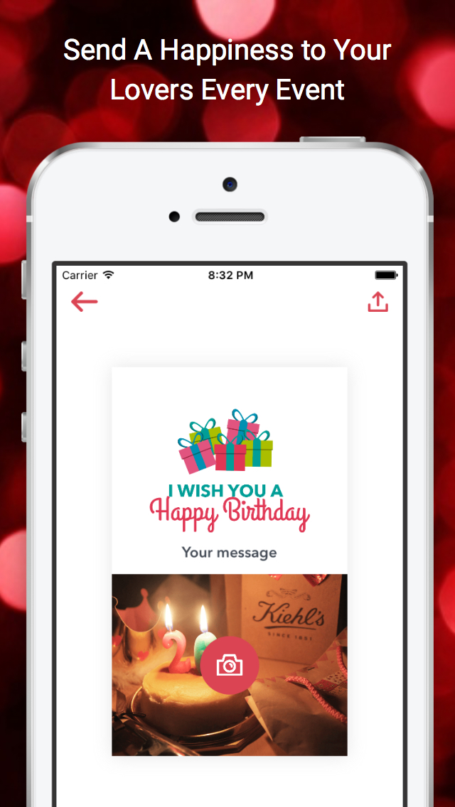 Birthday Card Maker - Photo Personnalisé Cartes Postales Thank you Cards for Special Occasion