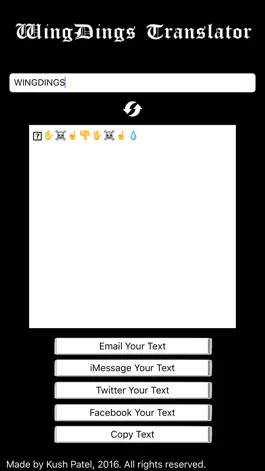 Game screenshot Wingdings Translator apk