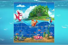 Game screenshot Finding Cute Fish And Sea Animal In The Cartoon Jigsaw Puzzle - Educational Solving Match Games For Kids hack