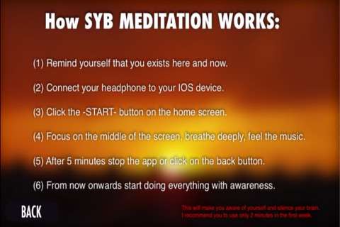 SYB Meditation screenshot 2