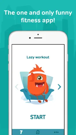 Game screenshot 7 minute workouts with lazy monster PRO: daily fitness for kids and women mod apk