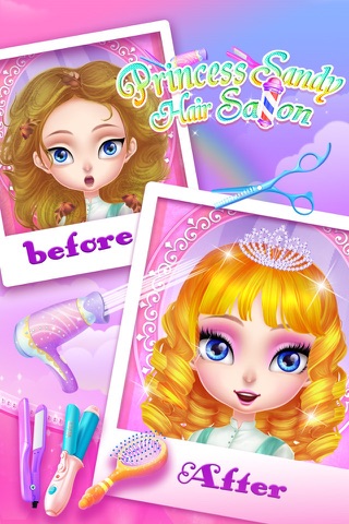 Princess Sandy-Hair Salon screenshot 3