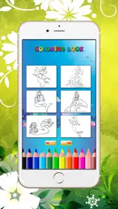 Mermaid Coloring Book For Girls: Learn to color and draw a Mermaid, Free games for children screenshot #2 for iPhone