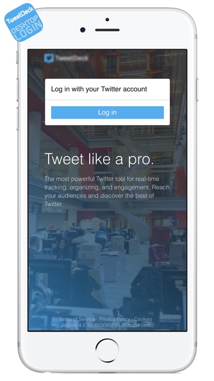 DESKTOP LOGIN for TweetDeck