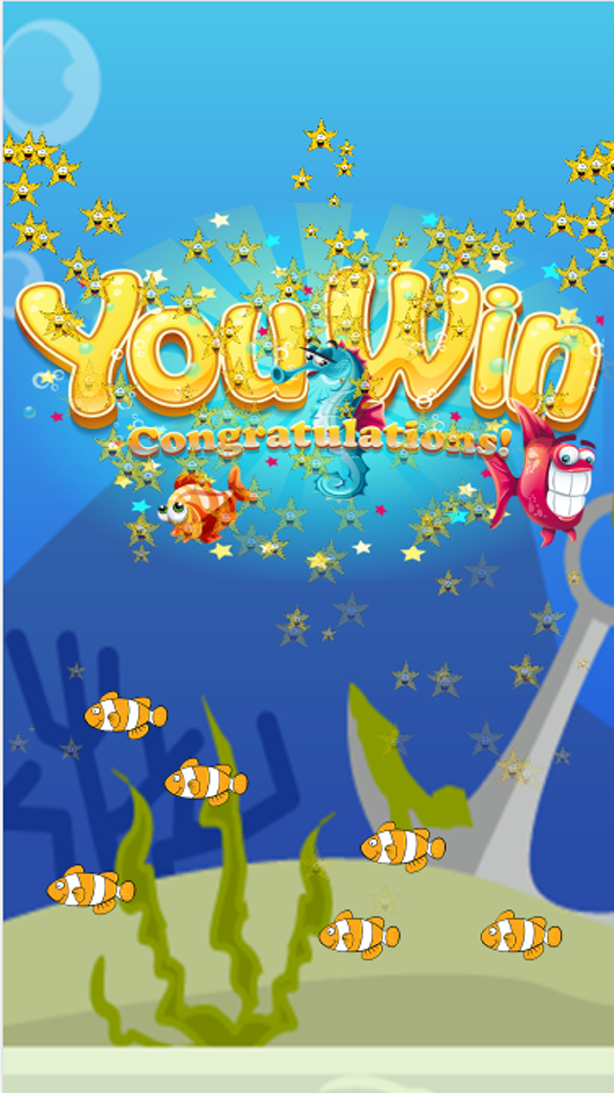 Finding Happy Fish In The Matching Cute Cartoon Puzzle Cards Game screenshot 3