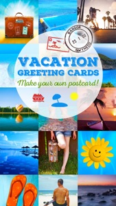 Vacation Greeting Cards - Summer Holiday Greetings, Wallpapers & Messages screenshot #1 for iPhone