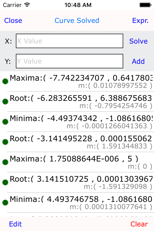 Curve Plot Graph Calc Lite