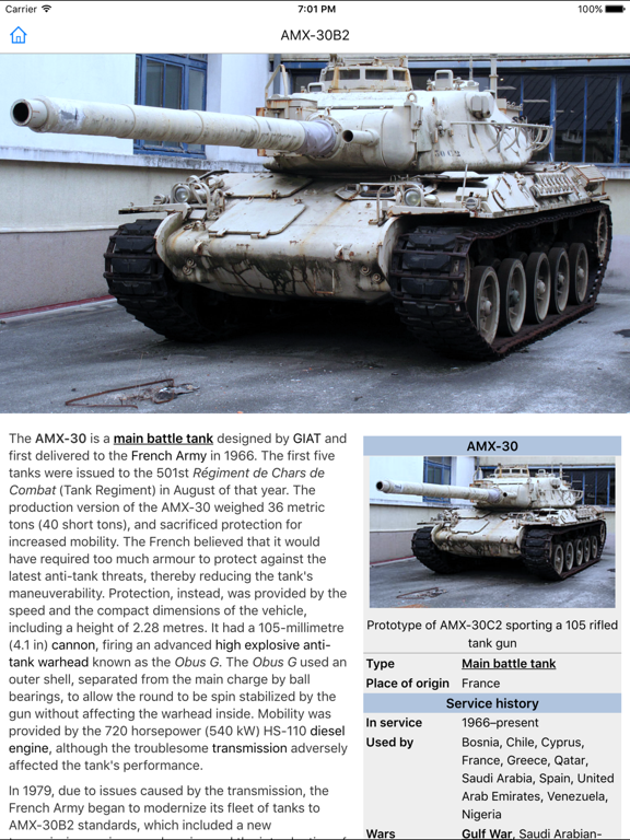 CHI Encyclopedia of Tanks iPad screenshot 2 - Education app