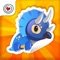 My Dino Album. Virtual Dinosaur Sticker The Boo Collection For Kids