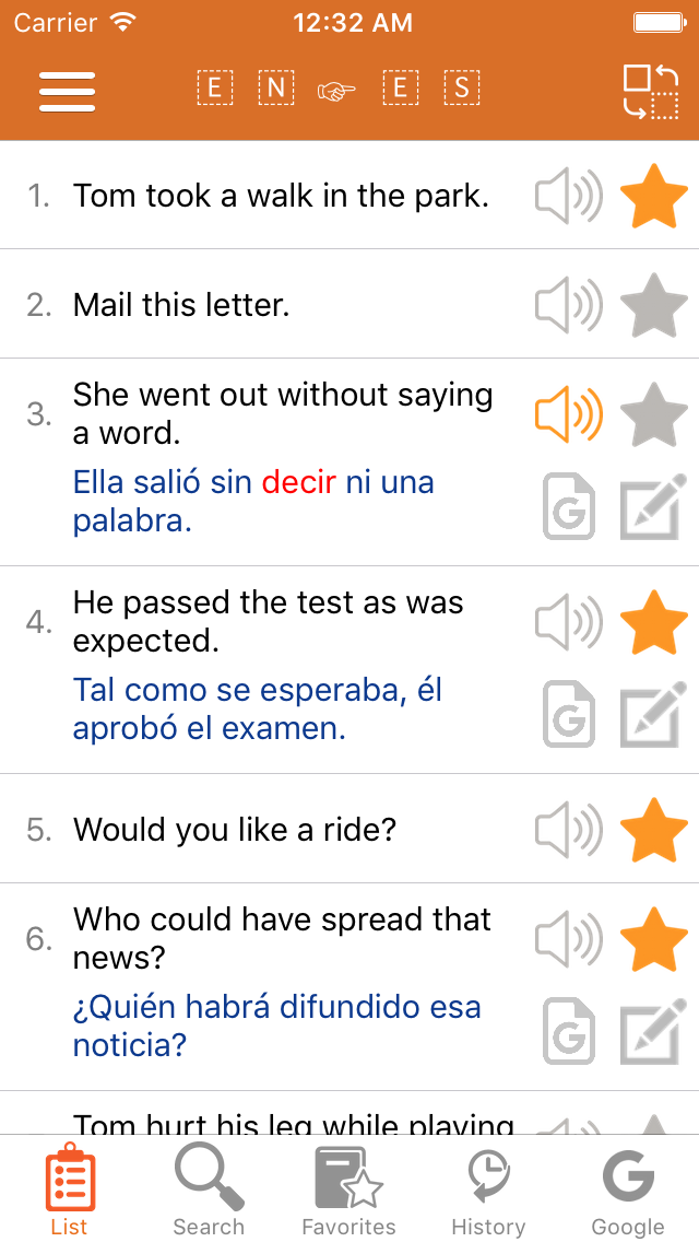 English - Spanish Common Phrases