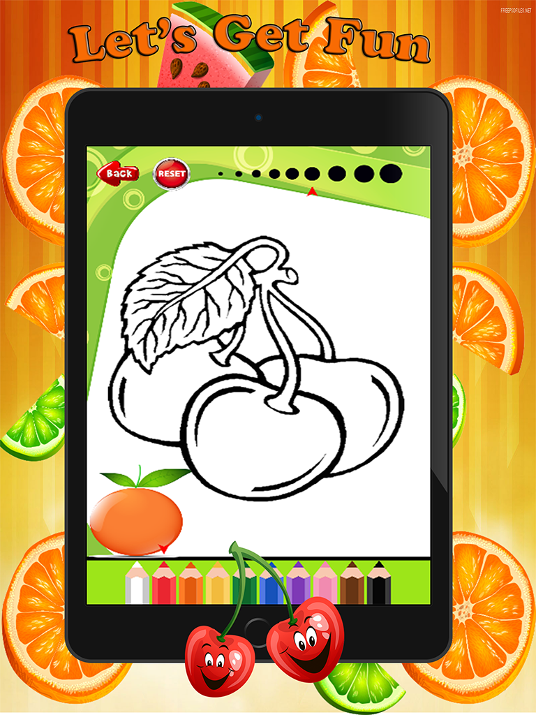 Fruit Vegetable Paint and Coloring Book: Learning Skill The Best of Fun Games Free For Kids screenshot 9