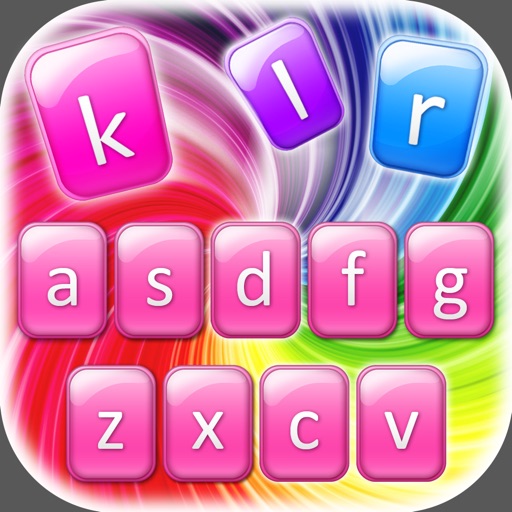 Colorful Keyboard – Rainbow Color.s Backgrounds plus Fancy Font.s and Cool Emoji