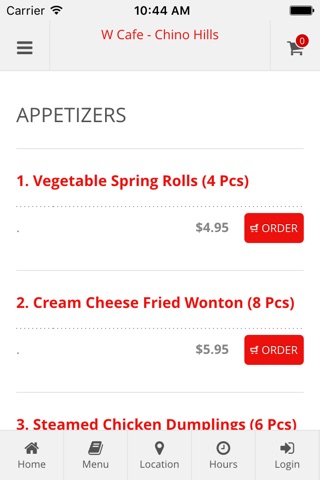 W Cafe - Chino Hills Online Ordering screenshot 2