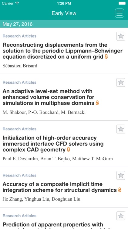 International Journal for Numerical Methods in Engineering