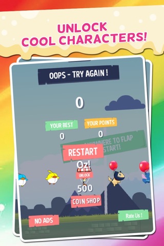 Cookie Wing: Flying in Bird City Endless Cute Flappy Games For Kids screenshot 3