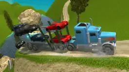 Game screenshot Extreme cargo driving hill transporter truck 3D – Transport real sports car rides, mountain tree logs & off road trucker parking game hack