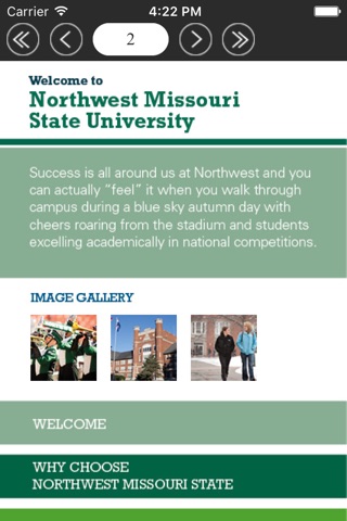 Northwest Missouri State University screenshot 2