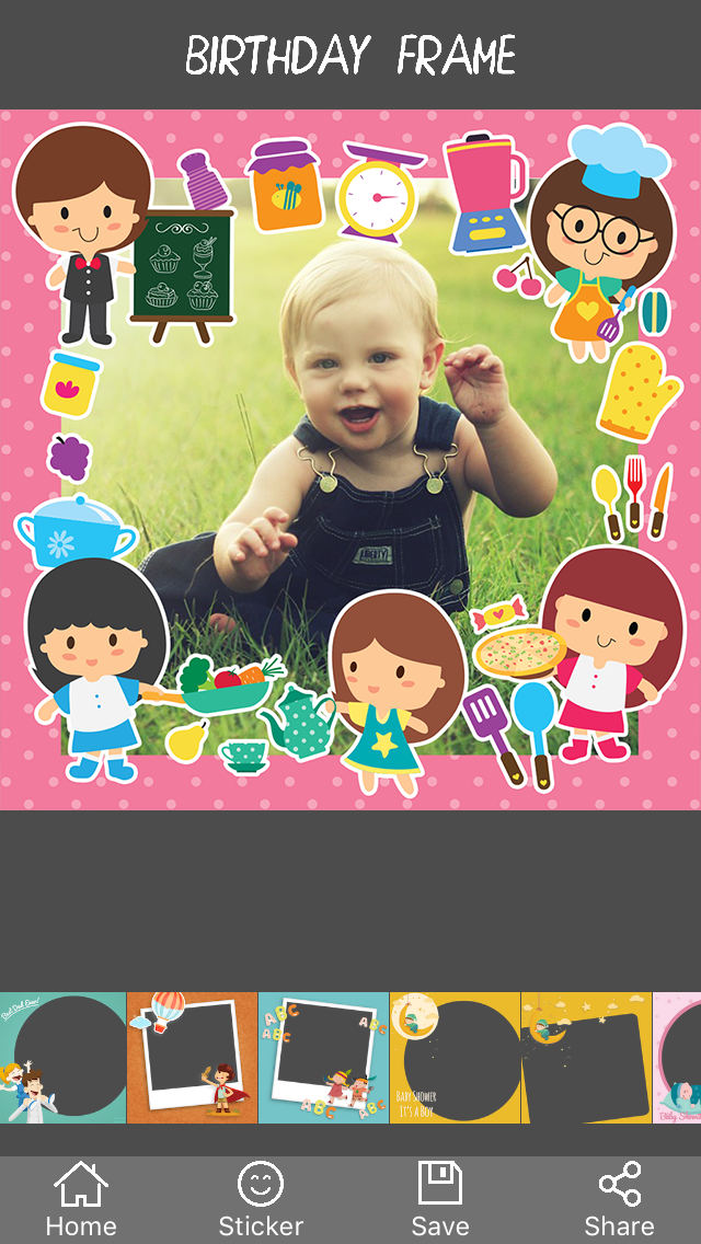 Kid Photo Frame - Camera 720 Khung hình cho bé 360