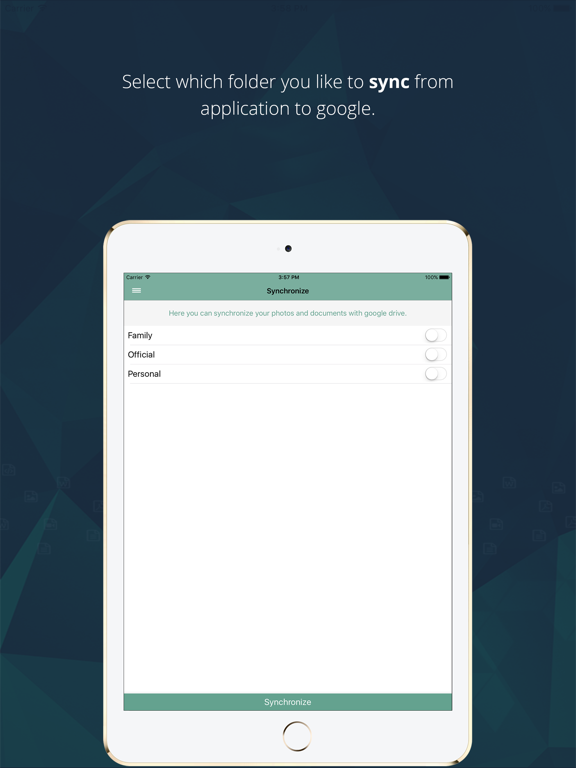 Personal Document Manager iPad screenshot