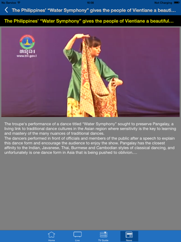 LAO NATIONAL TV iPad screenshot 4 - News app