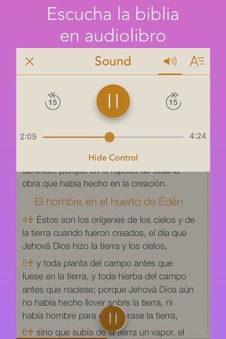 la Biblia, Spanish bible screenshot 2