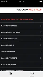 real raccoon calls and raccoon sounds for raccoon hunting iphone screenshot 2
