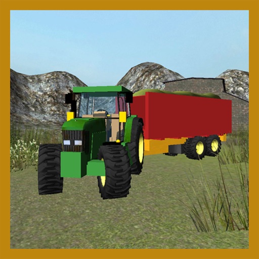 Farm Silage Transporter 3D Icon