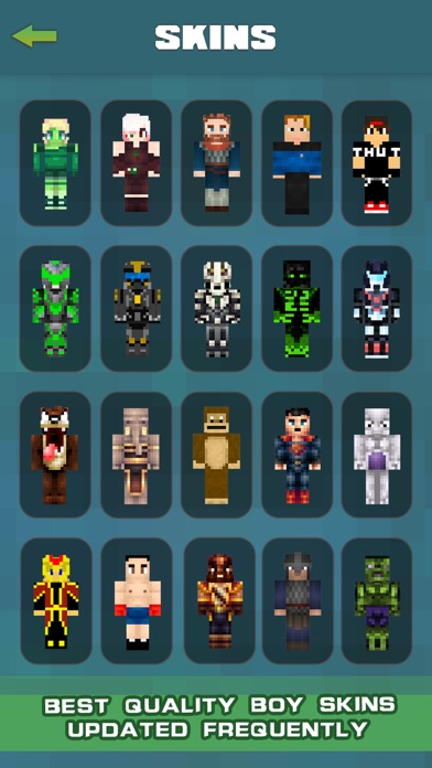 Best Boys Skins Collection - Pixel Art for Minecraft Pocket Edition 1.0 IOS -
