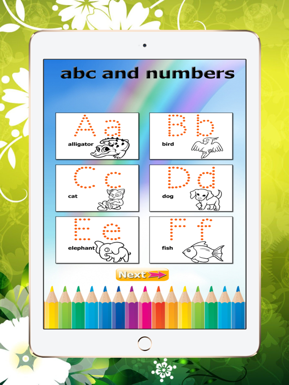 Learn ABC Free: Education To Write Alphabet, Numbers and English Words iPad screenshot