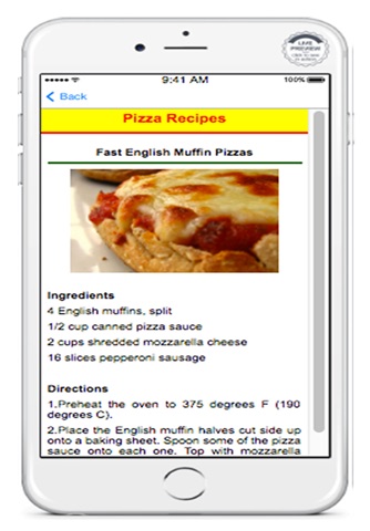 Recipes Pizza screenshot 2