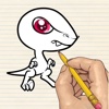 Learn to draw dinosaurs free for Kids