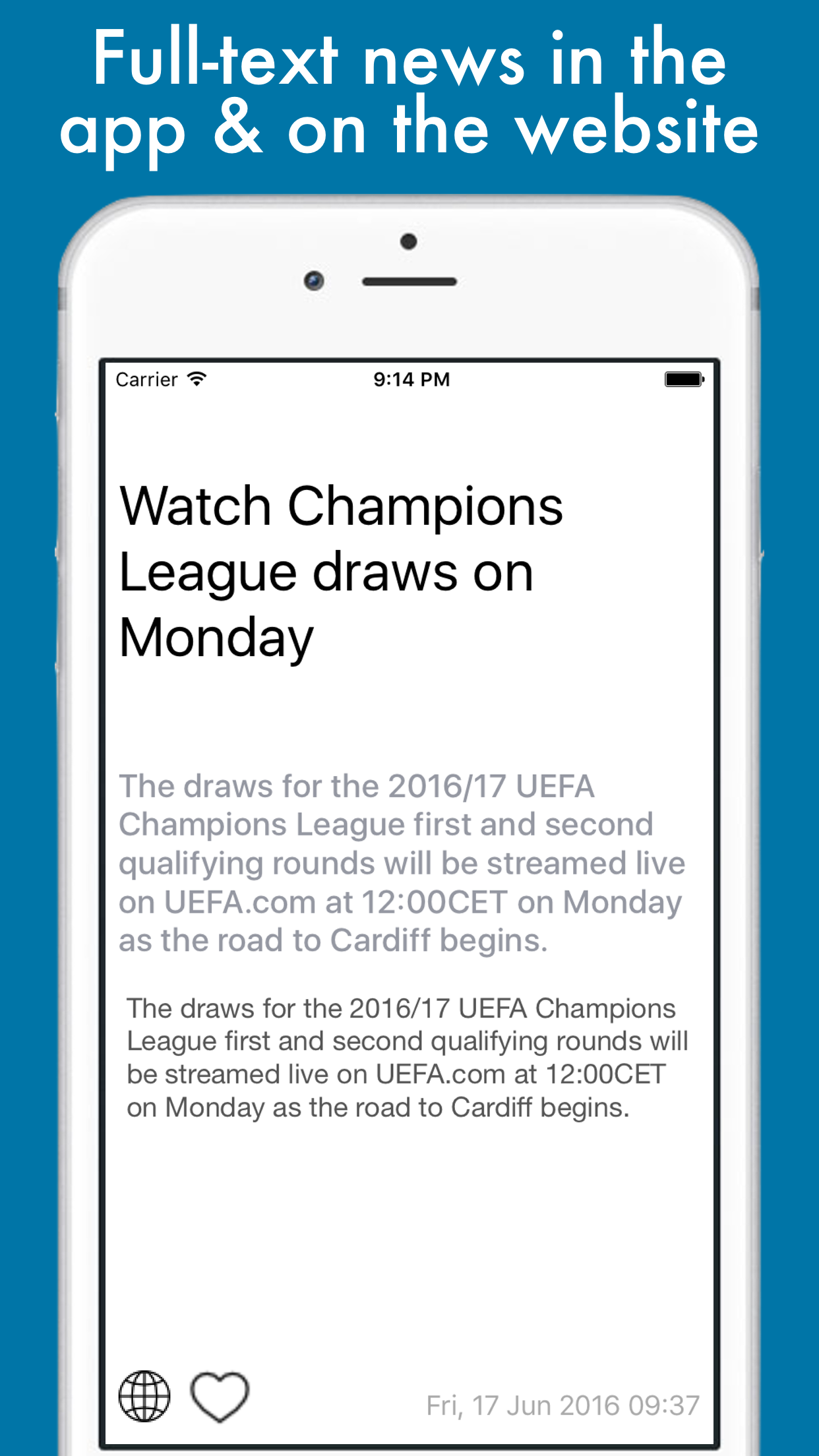 Football News - Champions League, Europa League & Super Cup Edition screenshot 4
