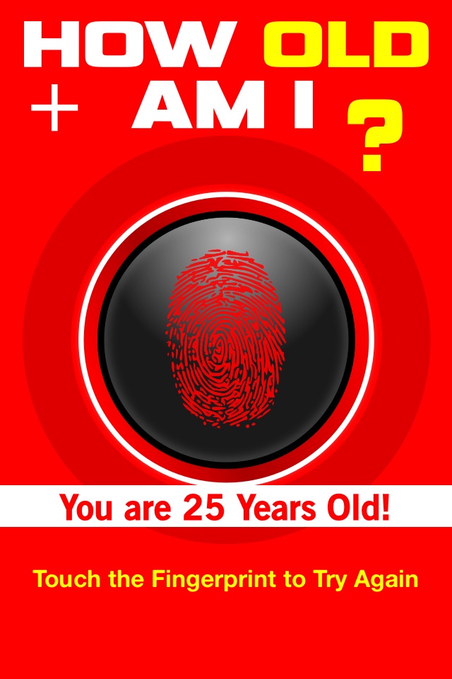 How Old Am I - Age Guess Booth Fingerprint Touch Test + HD screenshot 2