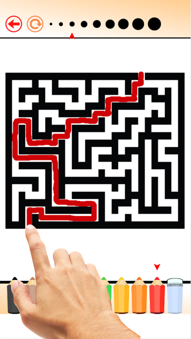 The Labyrinth Coloring Book: Learn to find the treasure in maze, Free games for children iPhone screenshot