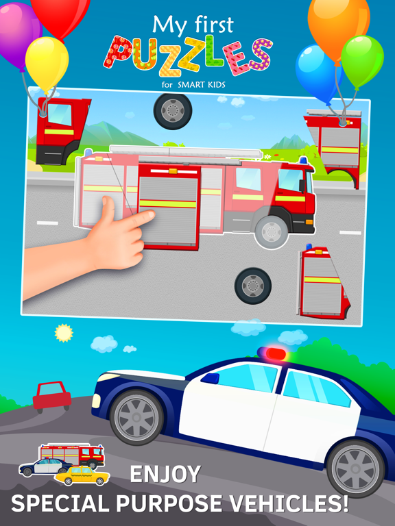 Tractor Jigsaw Puzzles Games free for Toddlers iPad screenshot