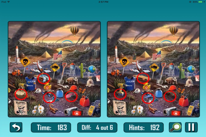 Crime Scene Spot The DifferenceSearch and Find