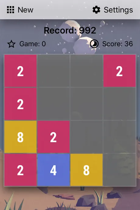 World 2048 - simple puzzle game